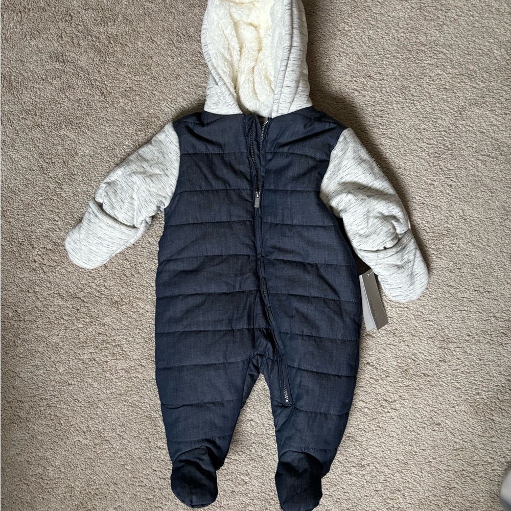 Calvin Klein Jeans Navy and Gray Kids Snowsuit